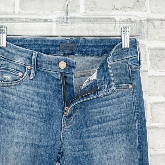 MOTHER Denim Size 25 The Looker Ankle Chew Jeans in MUMS THE WORD - Picture 2 of 13